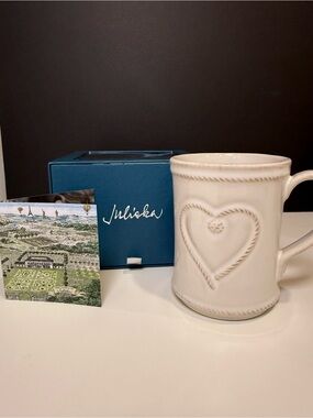 Juliska Berry & Thread Love You More Mug – Whitewash, New in Juliska Box, Made i